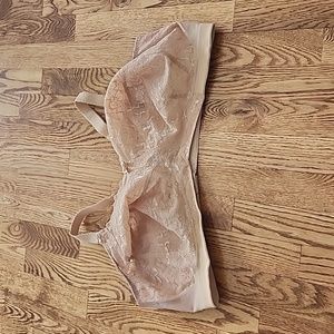 (46F) Goddess Neutral Tones Floral Lace Dainty Padless Wireless